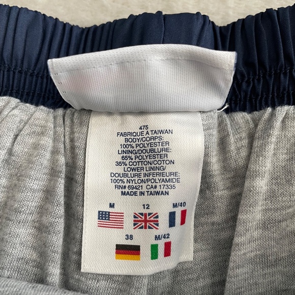 Reebok Vintage Men’s Track Windbreaker Pants Ankle Zippers Size Medium Navy Blue - Picture 12 of 12